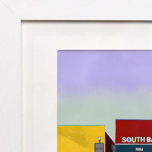2020s South Bay Jiu Jitsu - Original Contemporary Urban Mixed Media Painting on Paper by Fabio Coruzzi For Sale - Image 5 of 9