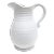 Ceramic Ribbed Flower Vase With Handle For Sale