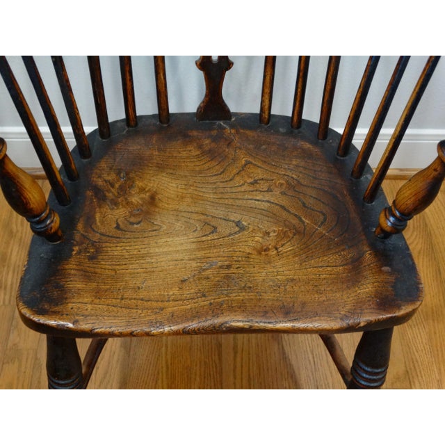English 19th-Century English Pierced Slat Crinoline Windsor Chair For Sale - Image 3 of 12