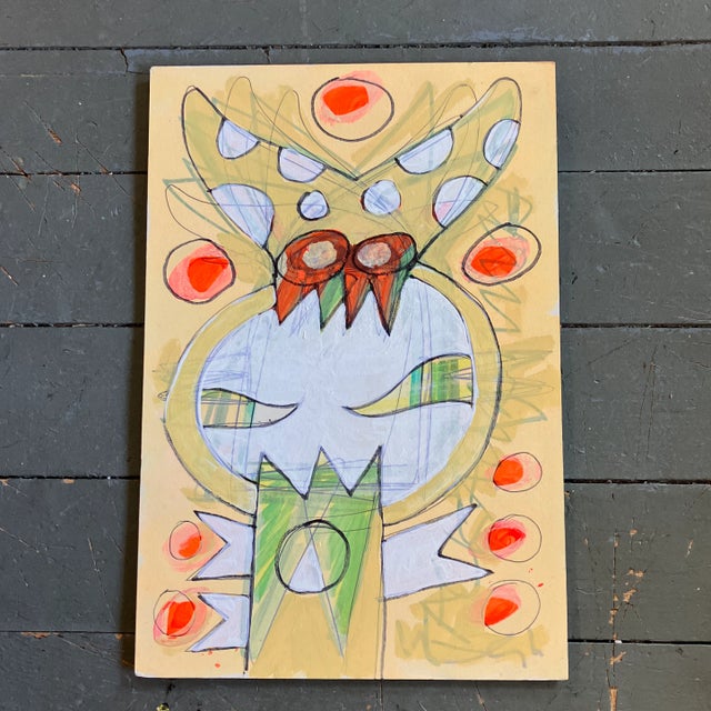 2010s Contemporary Original Wayne Cunningham Abstract Painting/Drawing Signed For Sale - Image 5 of 5