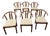 Set of Six Scandinavian Modern Dining Chairs by D-Scan, 1980 For Sale