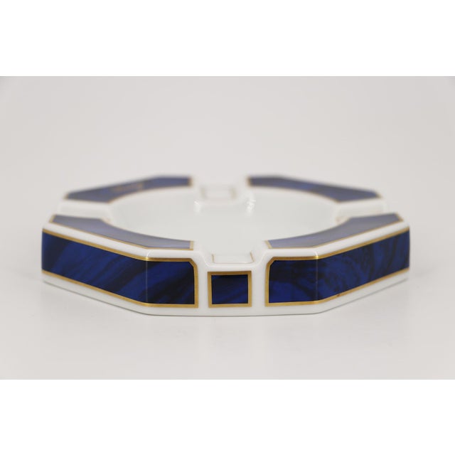 Contemporary Davidoff Blue Ashtray, Hutschenreuther Porcelain, Germany For Sale - Image 3 of 12