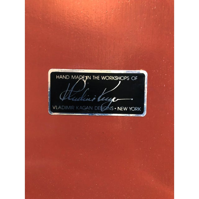 Vladimir Kagan Quilted Maple Large Dining or Conference Room Table, Signed For Sale In Los Angeles - Image 6 of 12