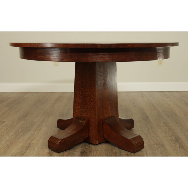 L & J G Stickley Antique Mission Oak Arts & Crafts 48 ...