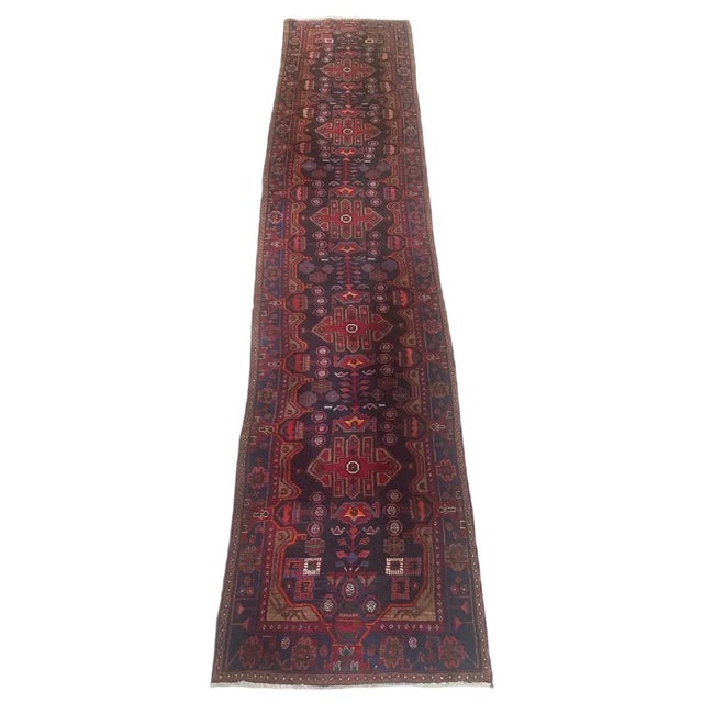 Vintage Kurdish Runner For Sale