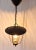 Mid-Century Modern Mid-Century German Pendant Lamp in Black Metal with Brass Brackets, 1960s For Sale - Image 3 of 7