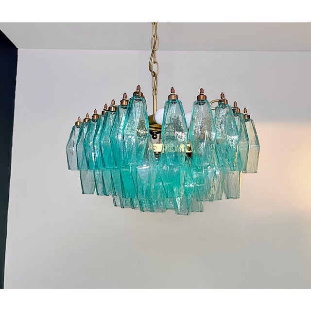 Murano Poliedri Chandelier by Carlo Scarpa, 1990 For Sale - Image 14 of 18