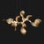 Dune 10 Cluster Chandelier with Shades in Gold Metallic Tone by Daniel Becker for Moss Objects For Sale - Image 6 of 8