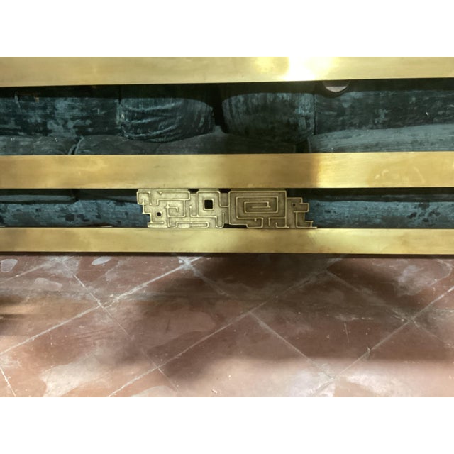 1970s Bronze and Brass Double Bed attributed to Frigerio Desio, Italy, 1970s For Sale - Image 5 of 14