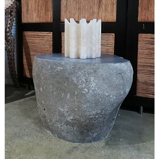 Indonesian Stone End Table For Sale - Image 12 of 12