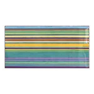Bella Vista 3 - Modern Acrylic Colorful Striped Resin Original Artwork by Ricky Hunt