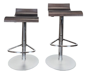 Attributed Pair of Ligne Roset Pam Bar Stools