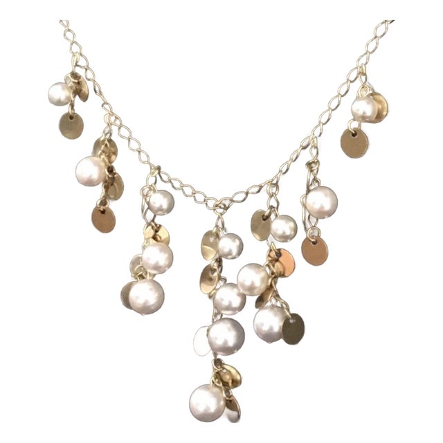 Akoya Pearl Necklace 14k Gold Hi Fashion Italy Certified For Sale