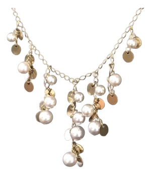Akoya Pearl Necklace 14k Gold Hi Fashion Italy Certified