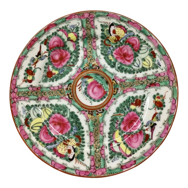 1940s Asian Hand Painted Decorative Plate For Sale