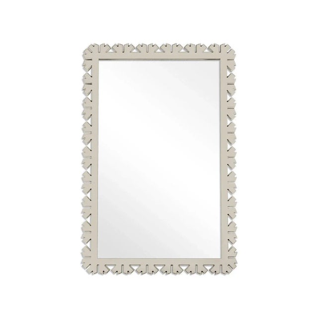 Contemporary Fleur Home Audubon Bamboo Sticks Rectangle Mirror in Useful Gray, 35.5x50.5 For Sale - Image 3 of 3