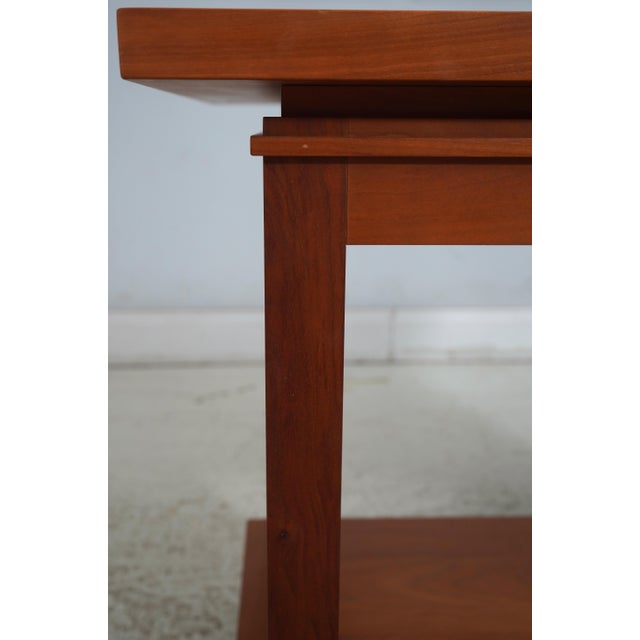 1990s Swartzendruber Studio Crafted Cherry Mission Style Side Table For Sale - Image 5 of 12
