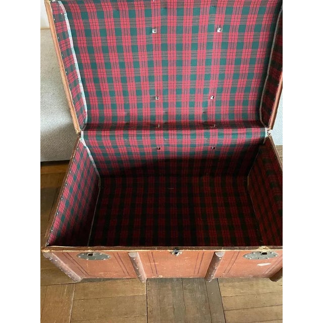 Brown Beech Transport Trunk For Sale - Image 4 of 10