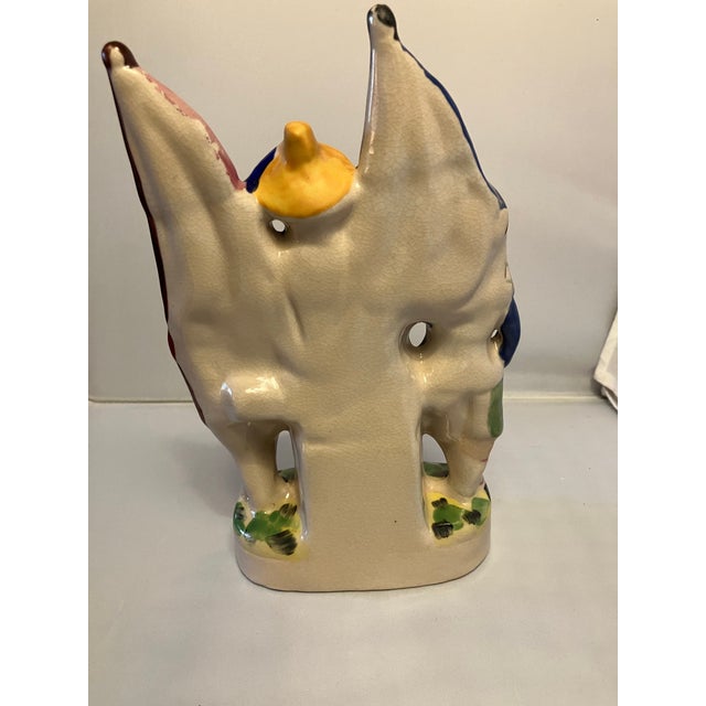 Great example of a Staffordshire Flatback figurine. This was made in the 1990s in China with the molds made from an...