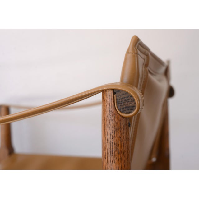 Douglas Heaslett Brown Saltman Safari Sling Lounge Chair For Sale - Image 12 of 15