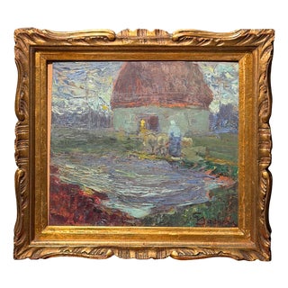 Sacheri, Rural Landscape, 19th Century, Oil Painting For Sale