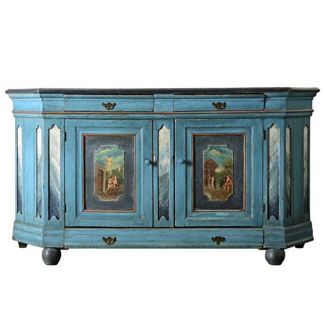 Italian 18th Century Painted Buffet For Sale - Image 4 of 12