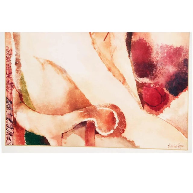 Myra Sides Copus Original Watercolor Painting Portrait of a Girl For Sale - Image 11 of 12