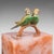 Amber Pair of Vintage Budgerigar Bookends, Italian, Onyx Marble, Budgies, Novel Rest For Sale - Image 8 of 10