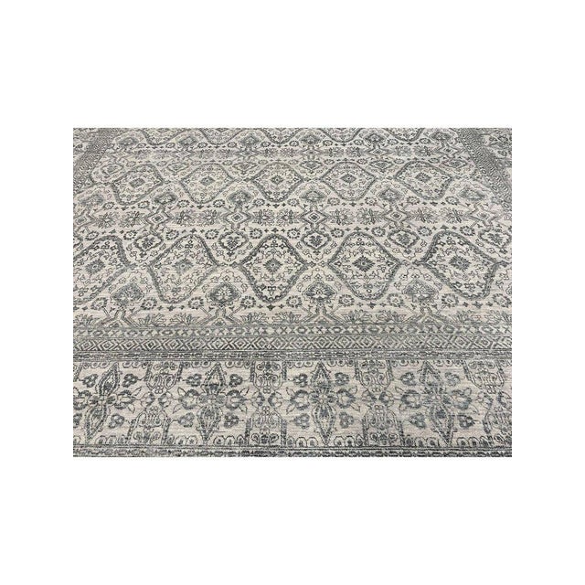 1990s Handwoven Transitional European Area Rug 10x14 For Sale - Image 9 of 11