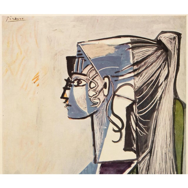 Portraiture 1957 After Pablo Picasso "Sylvette, Xiii", Period Full-Color Print For Sale - Image 3 of 10