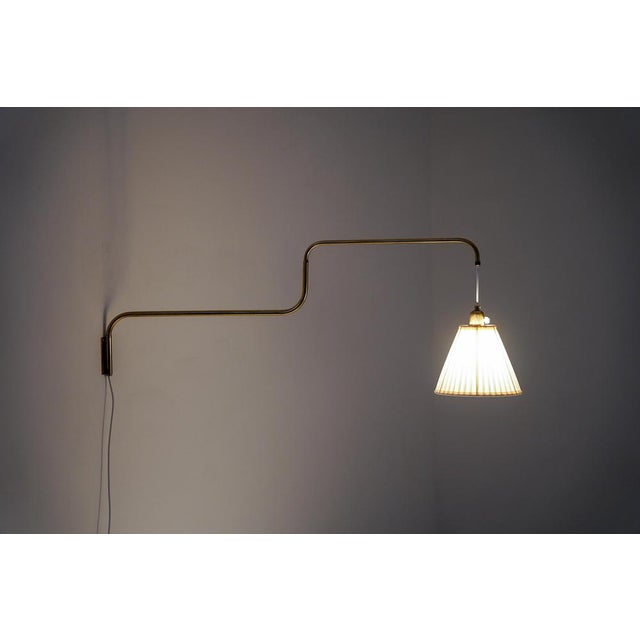 Swedish Wall Lamp in Brass, 1940s For Sale - Image 3 of 18