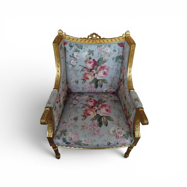 Louis XVI Neo-Classical French Armchairs from Belle Epoque, 1900, Set of 2 For Sale - Image 4 of 9