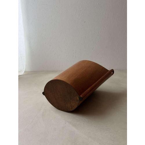 Wood Vintage Teak Paper Bin by Einar Barnes PS Heggen, 1960s For Sale - Image 7 of 9