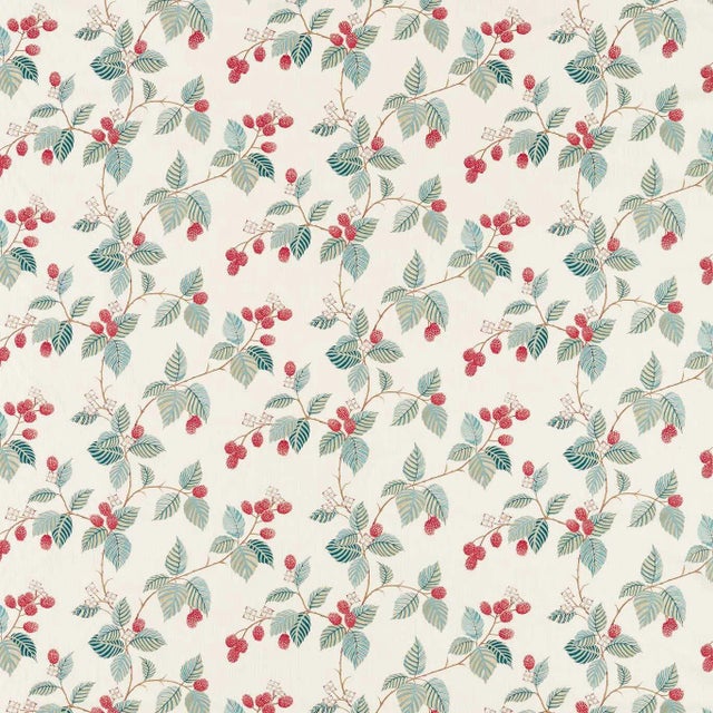 Sanderson Rubus Fabric in Raspberry For Sale
