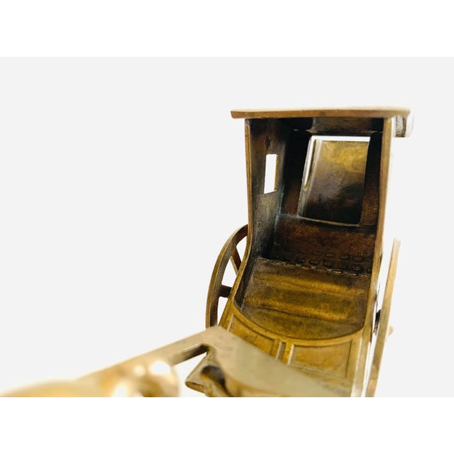 Vintage Decorative Brass Horse and Carriage For Sale In Los Angeles - Image 6 of 10
