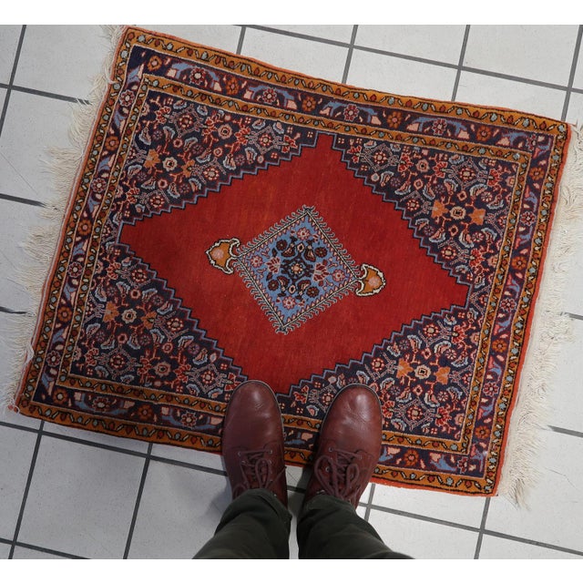 1950s, Handmade Vintage Persian Bidjar Rug 2.2' X 2.8' For Sale In New York - Image 6 of 10