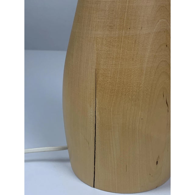 Scandinavian Space Age Teak and Opaline Table Lamp For Sale - Image 11 of 12