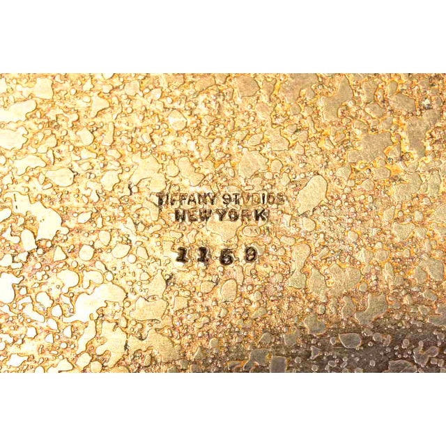 Tiffany Studios New York Silvered Bronze and Abalone Pen Tray For Sale - Image 10 of 12