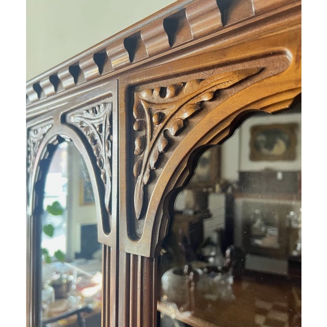 Antique French Carved Wood Hutch For Sale - Image 14 of 17