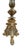 Art Nouveau Antique Tall Ornate Cherub Bronze Church Candle Holder For Sale - Image 3 of 5