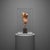 Signed original clay figurative sculpture by contemporary American artist Campbell G. Paxton, titled "Attentive Seated...