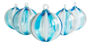 Murano Christmas Baubles by Mariana Iskra for Ribes Studio, Set of 6