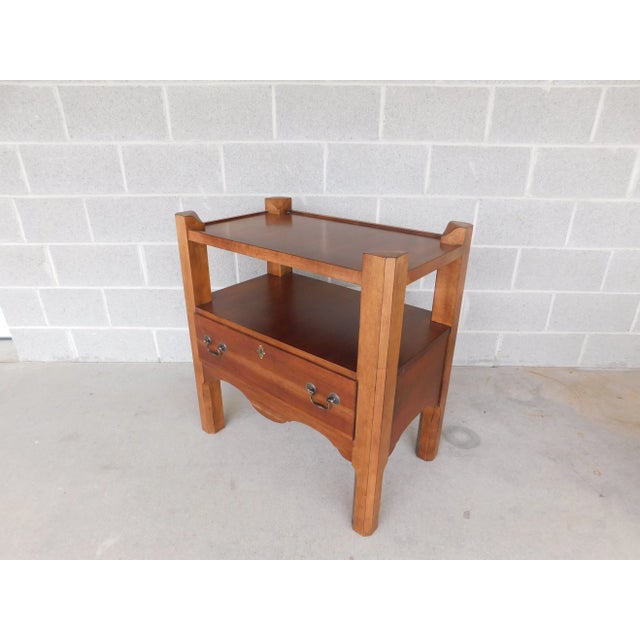 English Lane Furniture Williamsburg Cherry 1 Drawer Nightstand #A For Sale - Image 3 of 9