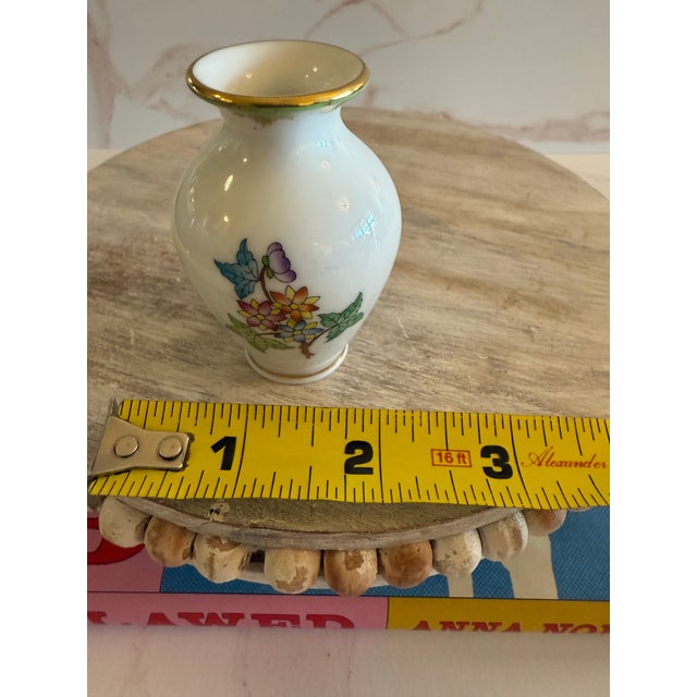 Late 20th Century Late 20th Century Herend “Queen Victoria” Miniature Porcelain Vase For Sale - Image 5 of 8