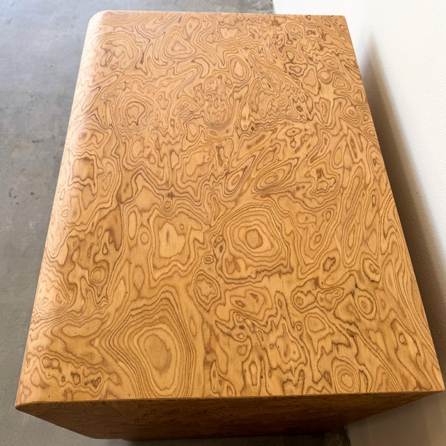 1970s Mid-Century Modern Walnut Burl Two-Drawer Nightstands, Pair For Sale - Image 9 of 10