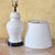 Vintage White Ceramic Chinoiserie Temple Jar Table Lamp With Black Base For Sale - Image 9 of 18