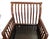 Antique Chinese Bamboo Armchair With Slatted Back and Lacquered Base For Sale In Dallas - Image 6 of 10