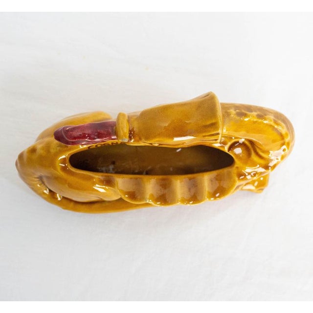 Gold Mid-Century Ashtray with Fire-Dreathing Salamander from Cognac Monnet, 1970s For Sale - Image 8 of 11