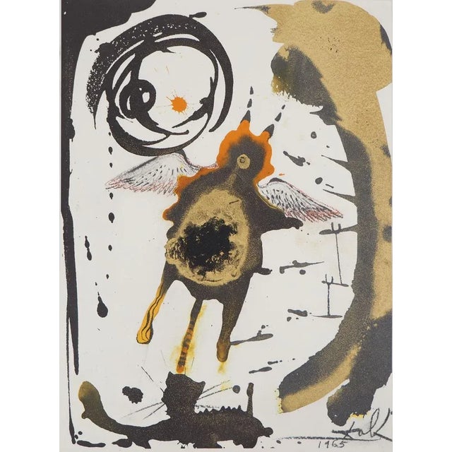 Salvador Dali, Biblia Sacra, The Creation of the Birds, Lithograph For Sale - Image 5 of 5