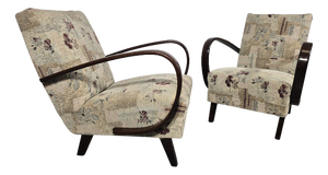 Vintage Armchairs from Jindrich Halabala, 1940s, Set of 2